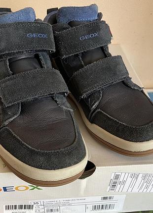 Черевики дитячі для хлопчика geox charz сині, розмір 35 (22,4 см)