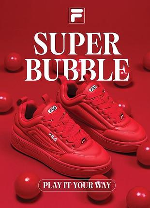 Кросівки жіночі fila super bubble червоні