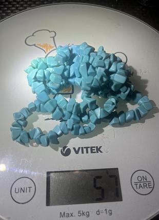 Намисто бірюза 80 см 6