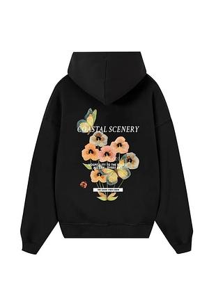Худи loys толстовка с принтом coastal scenery hoodie, черный xl