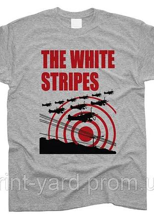 Футболка сіра loys music white stripes print