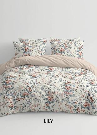 Комплект постільної білизни теп "happy sleep" євро (lily, 50x70)