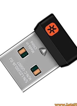 Адаптер приемник logitech unifying receiver usb для мыши клавиатуры до 6 устройств компактный удобный 2.4 ггц