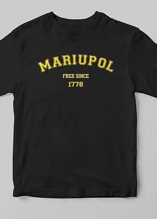 Футболка чорна loys патріотична free "маріполь"