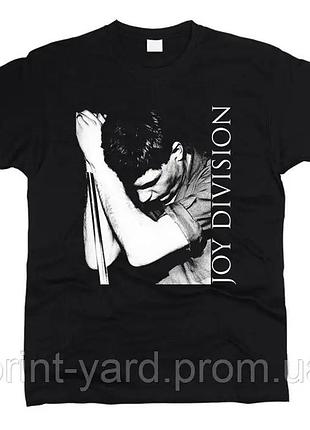 Футболка черная loys music joy division hip-hop print