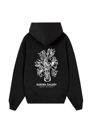 Худи loys толстовка с принтом aurora gallery hoodie, черный l