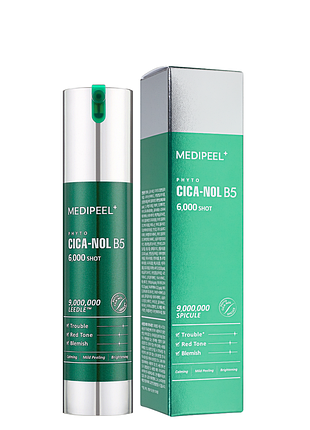 Пилинг-сыворотка для лица со спикулами medi-peel phyto cica nol b5 6000 shot serum 50 мл