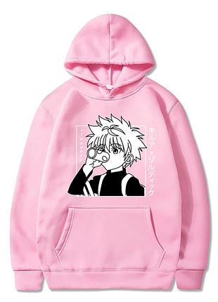 Худи розовый loys aниме killua l
