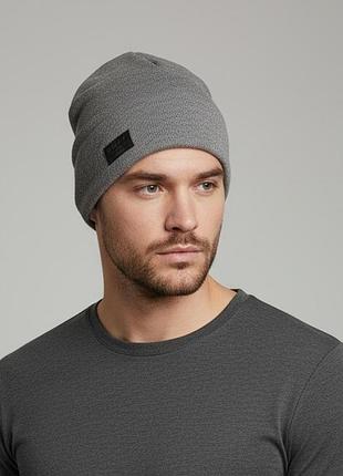 Шапка унісекс buff knitted & polar beanie сіра