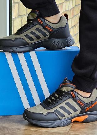 Мужские кроссовки adidas waterproof цвет хаки адидас зелёные (размеры: 40,41,42,43) видеообзор