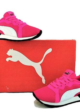 Женские кроссовки puma розовые тканевые пума сеточка (размеры: 36,37,39,40)