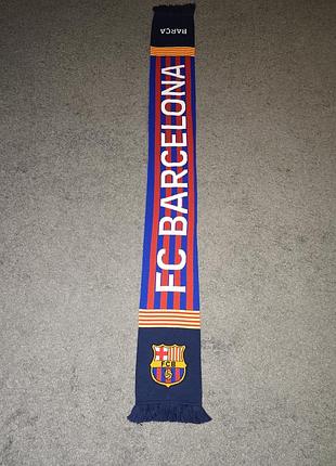 Футбольный шарф fc barcelona, барселона.