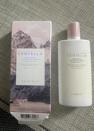 Сонцезахисний крем centella madagascar centella poremizing velvet finish sunscreen для обличчя, spf 50+ 2