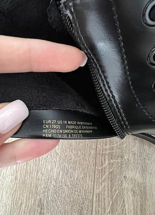 Черевики дитячі h&m чорні 5
