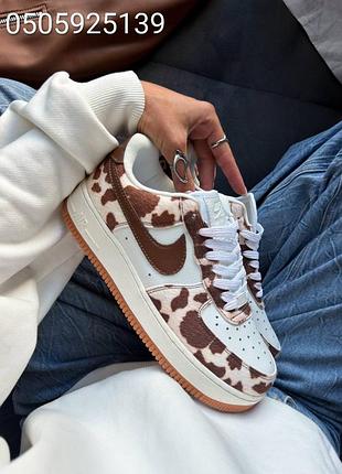 Air force 1 cow print field кроссовки женские