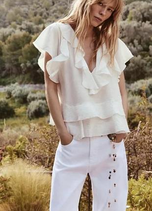 Топ zara віскоза р.l