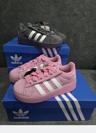 Дитячі замшеві кросівки adidas originals campus 00s led lightsкод: js1280