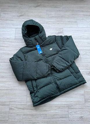 Оригінал! сша! чоловіча куртка adidas monogram green hl9219 пуховик у новому стані
