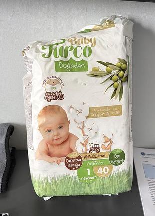 Підгузки baby turco newborn 1 (40 шт.)