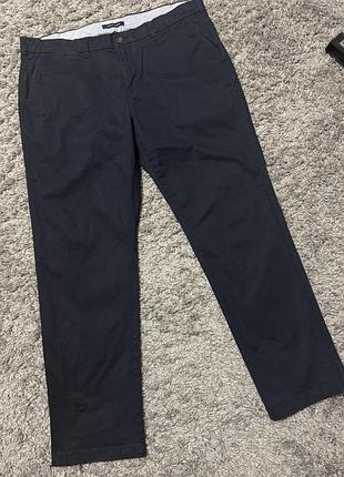 Чоловічі брюки, штани котонові сині 38, xxl w38, l32