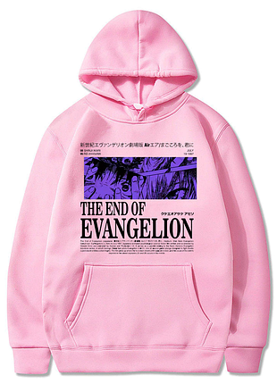 Худи розовый loys aниме hip-hop style the end l