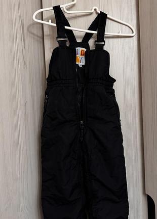 Зимовий комбінезон для хлопчиків/дівчаток, чорний, до 98 см