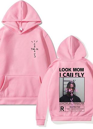 Худи розовый loys cactus jack. толстовка travis scott art 37 m