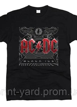 Футболка черная loys music ac/dc black ice print