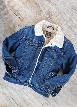 Джинсовая утепленная куртка, пиджак primark