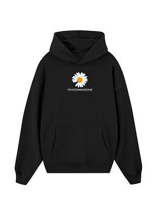 Худи loys толстовка с принтом floral peace minusone hoodie, черный m