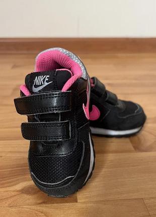 Кросівки для дівчинки nike чорні, рожеві 21 розмір