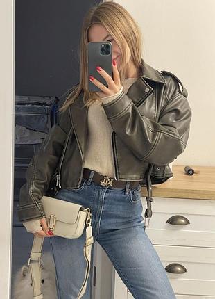 Куртка шкіряна zara 4