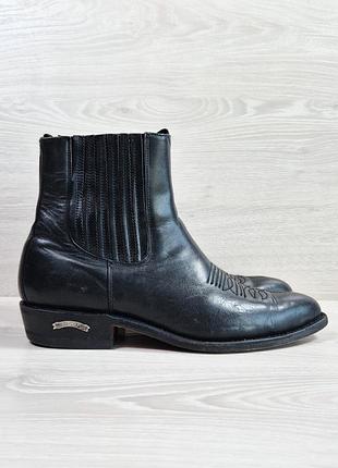 Шкіряні чоловічі черевики челсі sendra cowboy boots іспанія, розмір 44