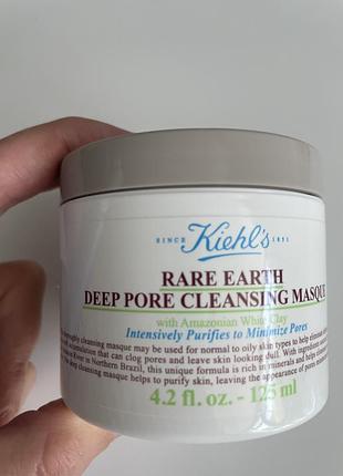 Очищуюча маска для обличчя з глиною kiehl’s rare earth deep pore cleansing masque 125 ml