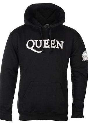 Худи loys унисекс толстовка queen с логотипом и аппликацией в виде герба, черный xs