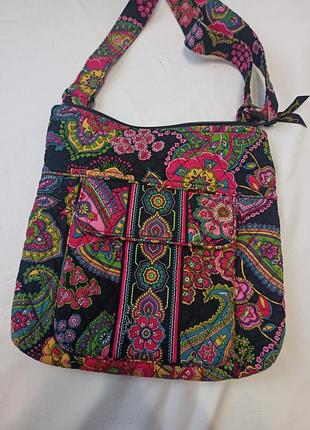 Сумка для жінок vera bradley в стилі печворк, різнокольорова, текстиль