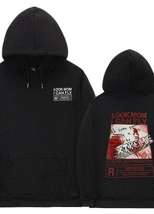 Худи чёрный loys cactus jack. толстовка travis scott art 20 xl