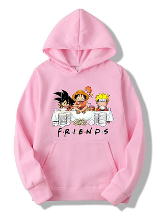 Худи розовый loys aниме харадзюку кавайне friends xxl