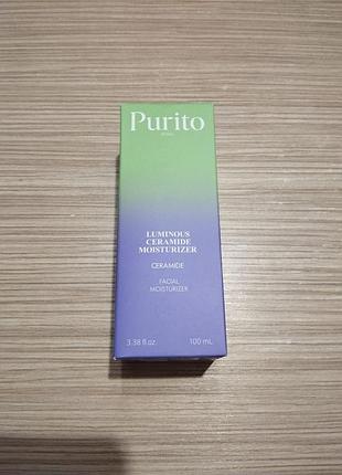 Крем для обличчя purito luminous ceramide cream 100 мл, новий
