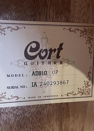 Акустична гітара cort 5