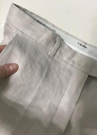 Роскошные льняные брюки s max mara 2