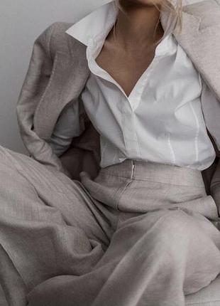 Роскошные льняные брюки s max mara 6