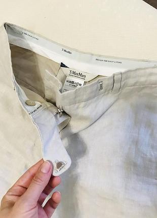 Роскошные льняные брюки s max mara 7