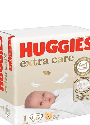 Підгузки huggies extra care розмір 1
