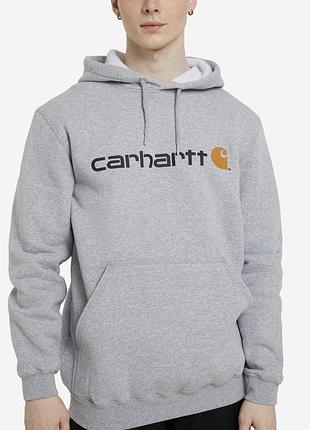 Чоловіче худі carhartt сіре толстовка з капюшоном кофта кархарт xxl