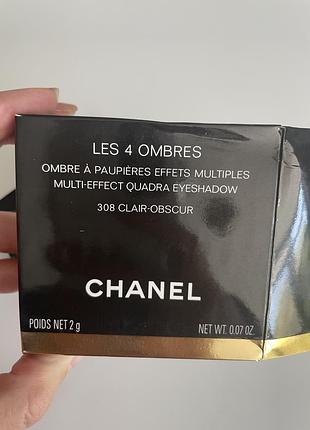 Тіні для повік chanel les 4 ombres 308 clair-obscur 2 г