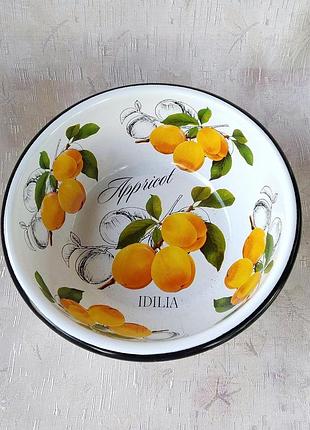 Миска эмалированная idilia "абрикос" (1 л)