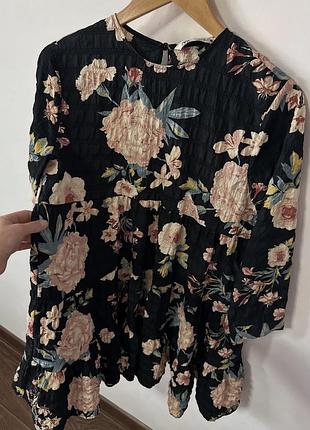 Плаття в квітковий принт zara🌿 3