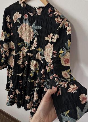 Плаття в квітковий принт zara🌿 6