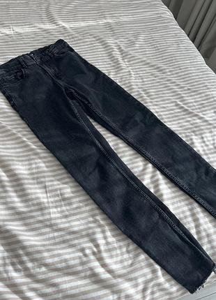 Джинси для хлопчика zara скінні чорні на 13-14 років, зріст 164 см